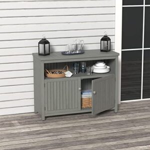 GDLF Outdoor Storage Cabinet Console Table Sideboard Buffet TV Stand, Furniture for Patio Entryway Deck