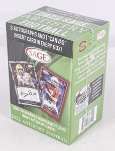 2022 sage artistry football blaster box