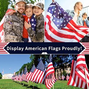 CASTDREAM American US Flag 3x5, 2 Pack Vibrant Color & Fade Resistant US Flags for Outside 3x5 ft Flags Double Stitched Long Lasting Polyester with Durable Brass Grommets USA Flag