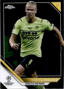 2021-22 topps chrome uefa champions #200 erling haaland borussia dortmund