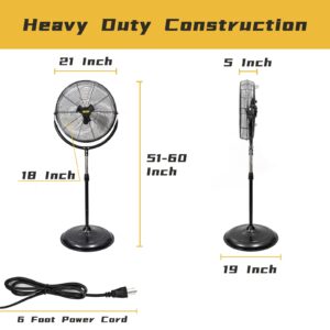 HiCFM PEDESTAL FAN SERIES (30" Misting Oscillating Pedestal Fan)