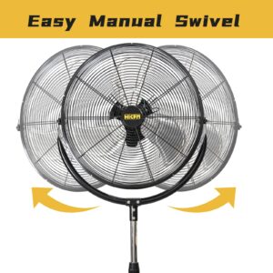 HiCFM PEDESTAL FAN SERIES (30" Misting Oscillating Pedestal Fan)