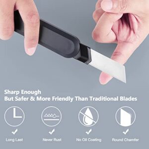 Steelite Ceramic Utility Knife Finger safe Cutter Ceramic Unboxing Kinfe Extra Ceramic Blade refill Safety Retractable Cutter Ceramic 18mm Blade Extra