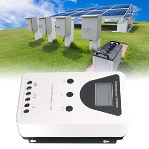 100A Solar Controller,MPPT Solar Controller, Controller 12/24/36/48V Current Auto Focus MPPT Tracking with LCD Display Solar Controller Multiple Load Control Modes