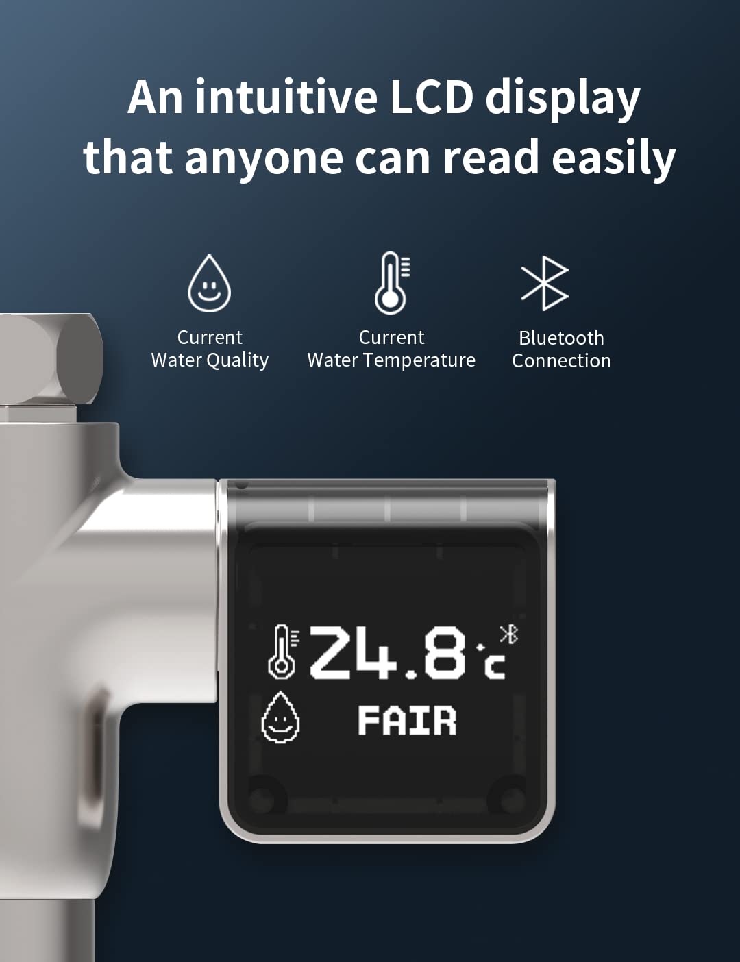 Water N Real-time water quality measurement & sterilizer, temperature measurement device, Shower faucet/water filter, IoT system through self-generation, korea shower solution - Pure Device