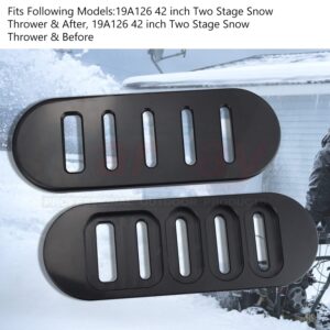 Karbay 2 Pack 784-5038B Snowblower Skid Plates / A144BD Composite Skid Shoes Replaces 784-5038B-0637 Compatible with MTD Snowblower 449, 450, 550, 552, 586 & 588 Models 784-5038A.