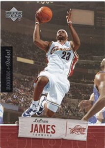 lebron james rookie debut 2nd year collectible basketball card - 2005 upper deck rookie debut basketball card #15 (cleveland cavaliers) free shipping