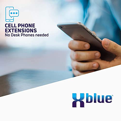 XBLUE QB2 System Bundle with 8 IP5g IP Phones Including Auto Attendant, Voicemail, Cell & Remote Phone Extensions & Call Recording