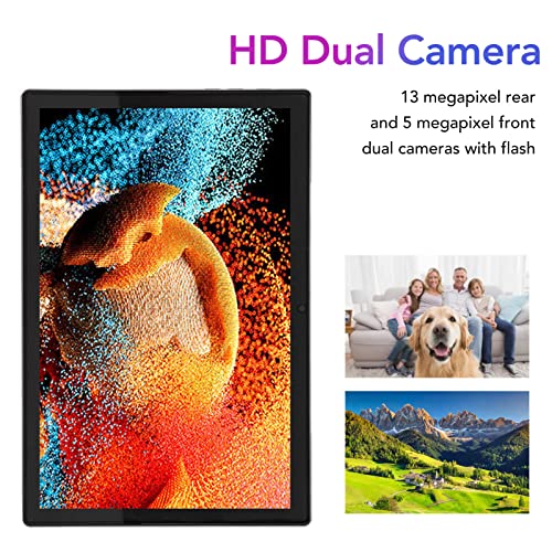 LBEC 10.1in HD Tablet, Tablet PC Dual Cameras 100240V 4G Calling for Gaming (US Plug)