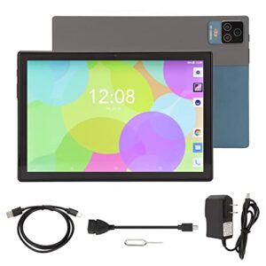 LBEC Call Tablet, 100240V 5MP Front 13MP Rear Blue 10.1 Inch Tablet 1280x800 IPS 8.1 with Card Pin (US Plug)