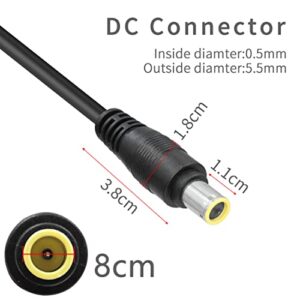 14 AWG Solar Extension Cable YACSEJAO 10FT/3M DC 8mm Power Plug Extension Cable Connector for Generator Backup Battery and Foldable Solar Panel