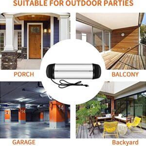LHRIVER Infrared Heater, Wall-Mounted Electric Space Heater with Remote, Waterproof, Outdoor Heaters for Patio, Backyard, Garage, and Decks, Restaurant