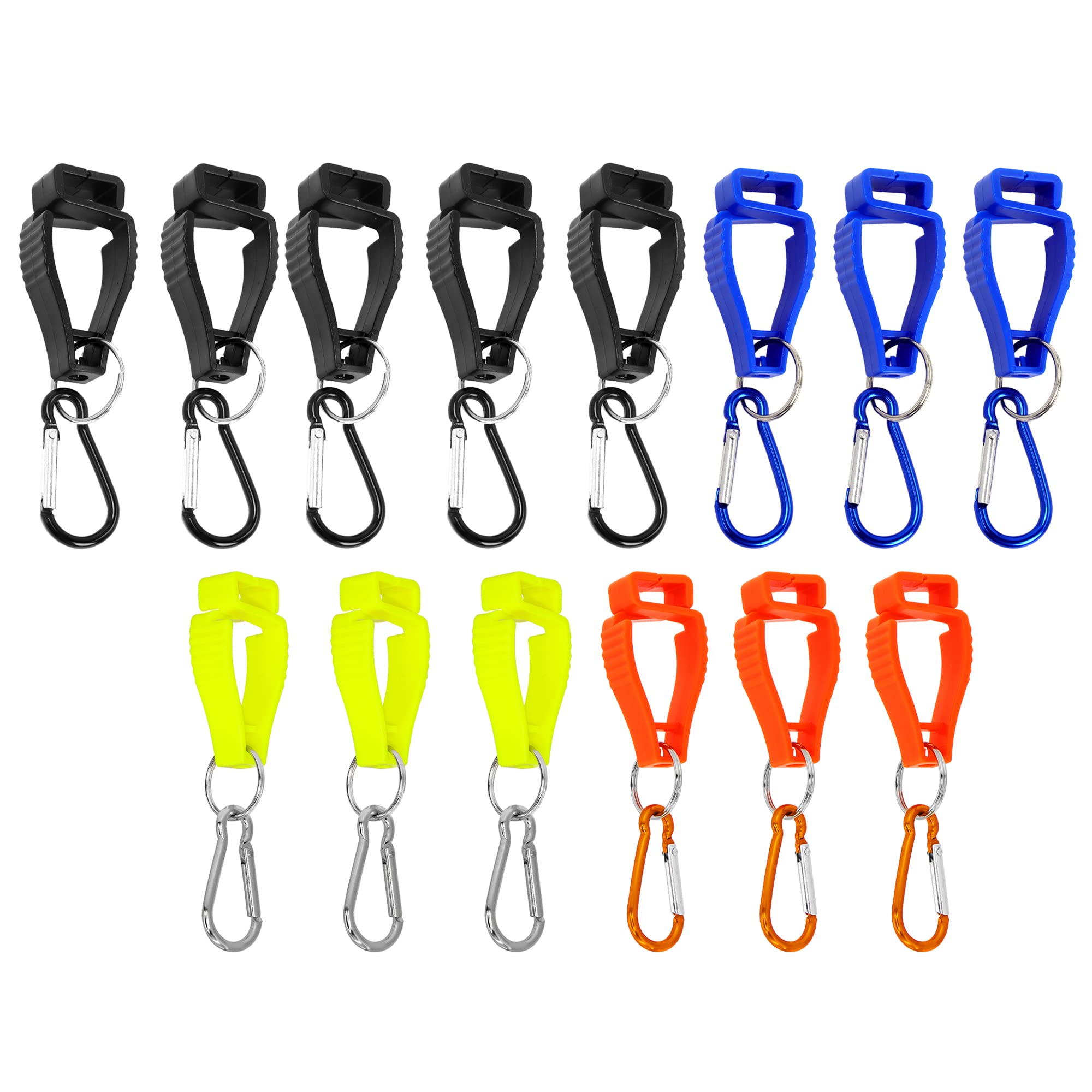 Mobodawe Work Glove Clips for Work,10 PACK Gloves Keeper,Glove Clips for Construction,Glove Grabbers Clips, Glove Holder (10 Pcs Mix Color)