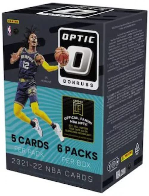 2021/22 Panini Optic Donruss NBA Basketball Factory Sealed Blaster Box - 6 Packs - 30 Total Trading Cards