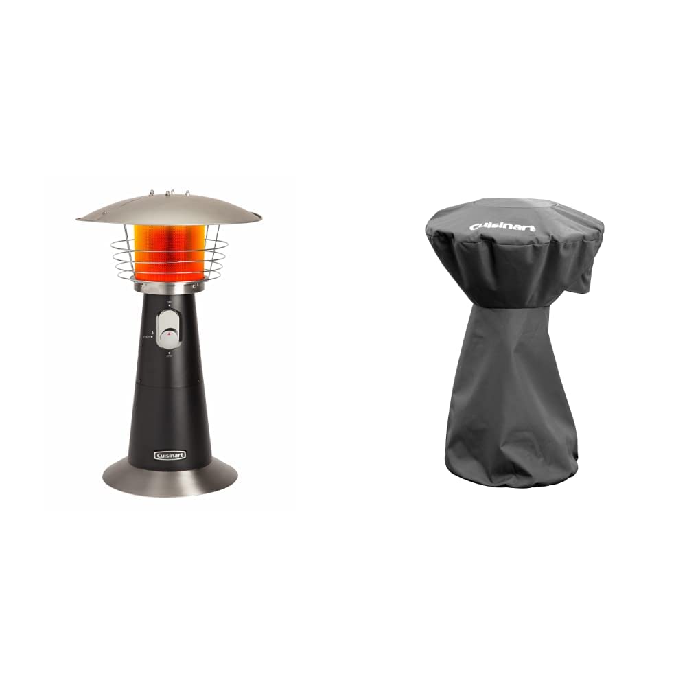 Cuisinart Outdoors Bundle - Portable Tabletop Patio Heater & Tabletop Patio Heater Cover