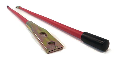 The ROP Shop | Set of 27-inch Red, Universal Snowplow Blade Guide Kit for Boss MSC01870