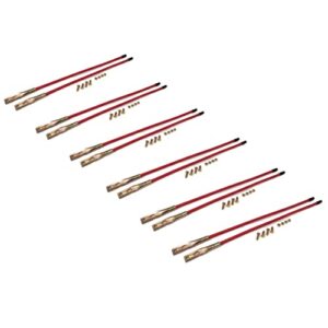 the rop shop | pack of 6 - set of 27-inch red, universal snowplow blade guide for boss msc01870