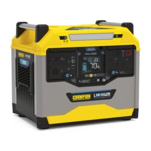 champion power equipment 100594 1638-wh power station 3200/1600-watt portable lithium-ion battery solar generator