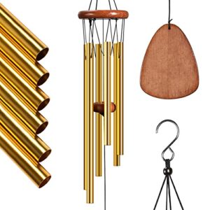 windcraft wind chimes - 26 inch wooden wind chimes for outside, wind chimes outdoor clearance, windchimes outdoors, memorial wind chimes, elegant chime for home decor, garden decor, patio décor