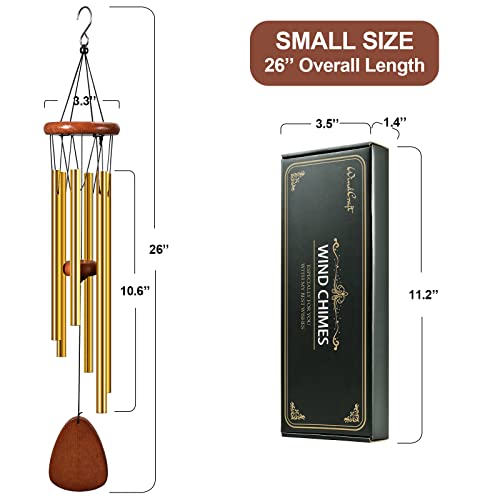 WindCraft Wind Chimes - 26 Inch Wooden Wind Chimes for Outside, Wind Chimes Outdoor Clearance, Windchimes Outdoors, Memorial Wind Chimes, Elegant Chime for Home Decor, Garden Decor, Patio Décor