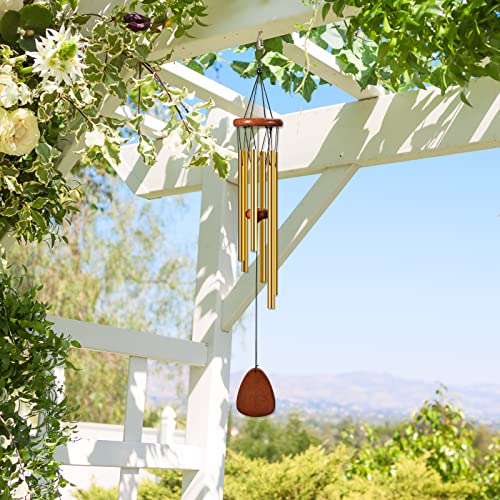 WindCraft Wind Chimes - 26 Inch Wooden Wind Chimes for Outside, Wind Chimes Outdoor Clearance, Windchimes Outdoors, Memorial Wind Chimes, Elegant Chime for Home Decor, Garden Decor, Patio Décor