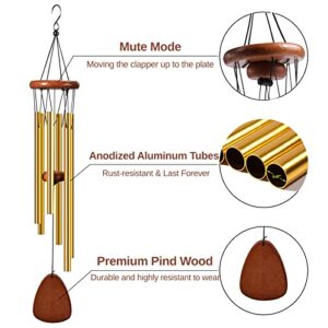 WindCraft Wind Chimes - 26 Inch Wooden Wind Chimes for Outside, Wind Chimes Outdoor Clearance, Windchimes Outdoors, Memorial Wind Chimes, Elegant Chime for Home Decor, Garden Decor, Patio Décor