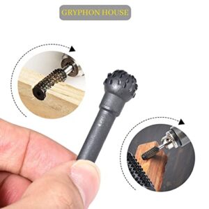 GRYPHON HOUSE 1 Set 5PCS 1/4'' DIY Drill Bit Set Carpentry Cutting Tools for Woodworking Knife Wood Carving Building/Engineering Hand Tool Useful Woodworking Twist Chisel Shaped Rotating