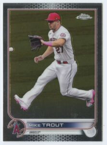 2022 topps chrome #200 mike trout los angeles angels baseball