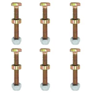 (pack of 6) 1501216ma shear bolt kit replaces ayp craftsman murray 500026ma 9524ma 1501216 301172 301172ma 722130 snow throwers