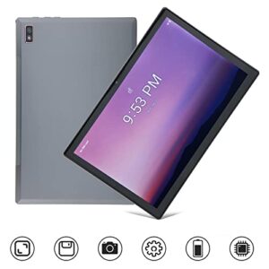 10.1 Inch Tablet, Octa Core 100240V Dark Gray 4G LTE Tablet for Work (British regulatory)