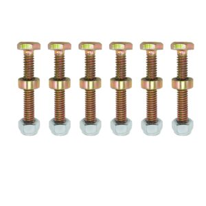 tlaoisus 6-pack 1501216ma shear pin bolt kits compatible with murray ayp craftsman 1501216 9524ma 301172 722130 301172ma snow throwers snowblower
