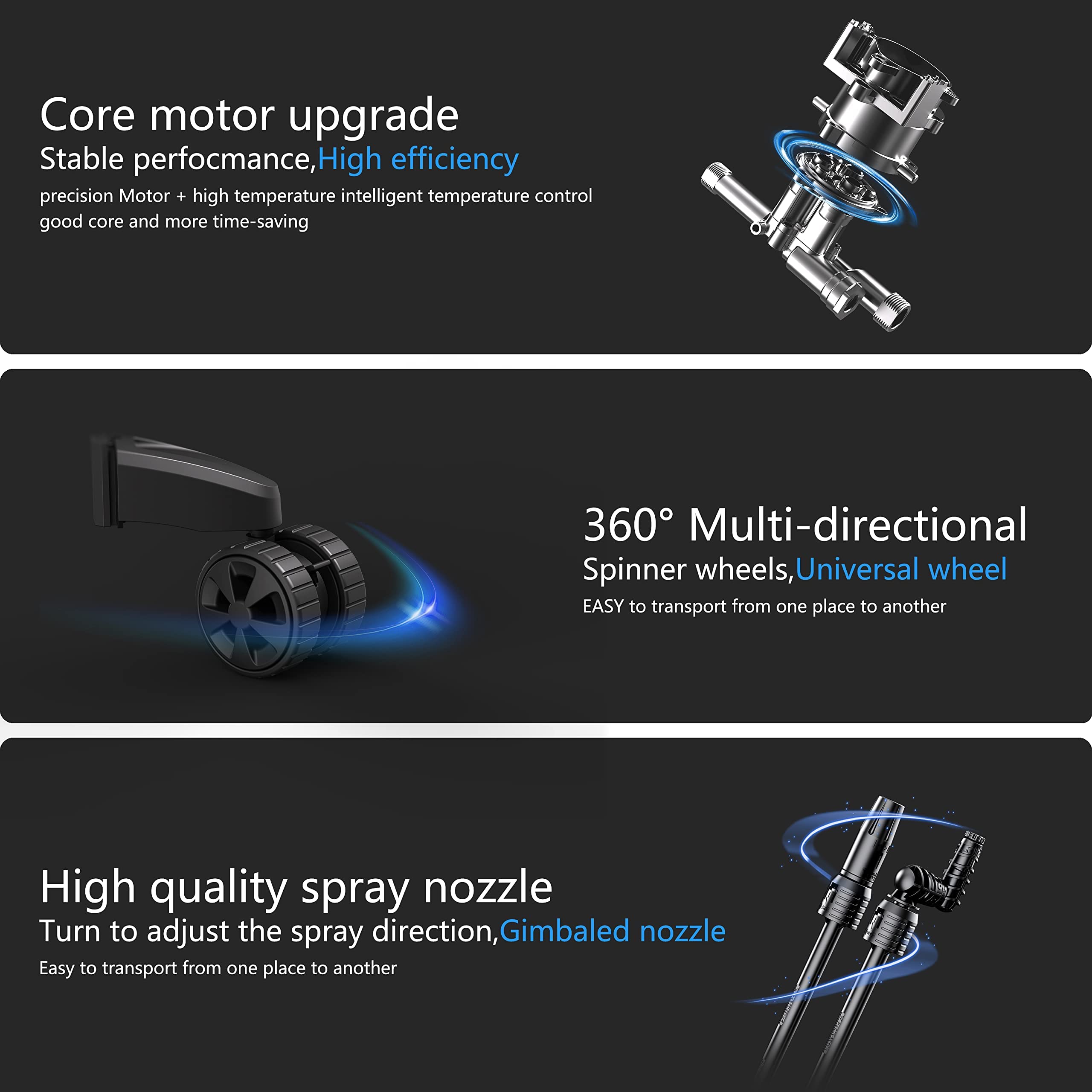 Electric Pressure Washer Homdox HD3000 Pressure Washer 1500W Power Washer High Pressure Cleaner Machine with Gimbaled Nozzle Foam Cannon,Best for Cleaning Homes, Cars, Driveways, Patios