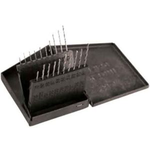 20pc HSS High Speed Steel Twist 0.34 to 0.99 mmMicro Mini Drill Bit Wire Gauge Set Index 61-80