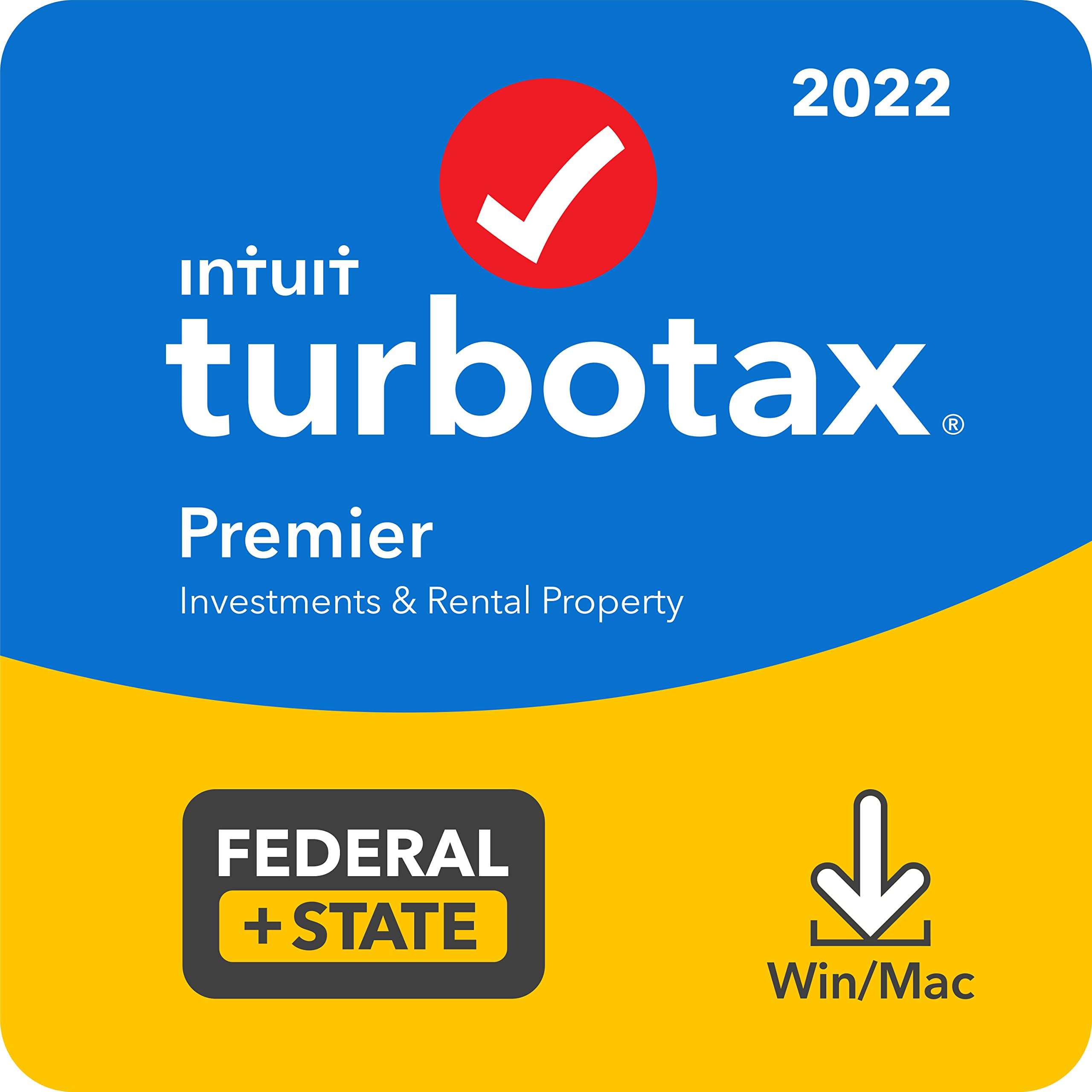 [Old Version] TurboTax Premier 2022 Tax Software, Federal and State Tax Return, [Amazon Exclusive] [PC/MAC Download]