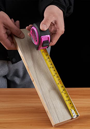 Greendale - 4 Pack of Pink 16ft Tape Measures - Retractable, Autowind and Easy Lock - Inches and Centimeters