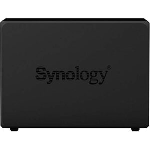 Synology DiskStation DS720+ NAS Server with Celeron 2.0GHz CPU, 6GB Memory, 32TB HDD Storage, 1TB M.2 NVMe SSD, 2 x 1GbE LAN Ports, DSM Operating System