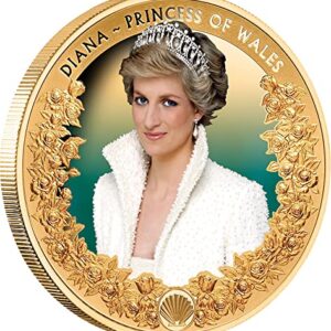 2022 DE Modern Commemorative PowerCoin Diana The People Princess 1 Oz Gold Coin 100$ Tokelau 2022 Proof