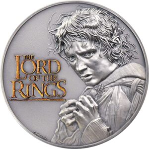 2022 de modern commemorative powercoin lord of the rings 2 oz silver coin 10$ cook islands 2022 antique finish