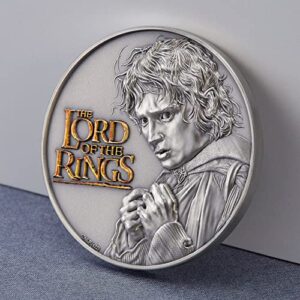 2022 DE Modern Commemorative PowerCoin Lord Of The Rings 2 Oz Silver Coin 10$ Cook Islands 2022 Antique Finish