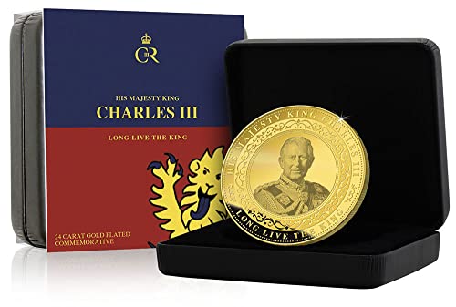 2022 DE Modern Commemorative PowerCoin Accession Of King Charles Iii Gilded Base Metal Medal 2022 Proof