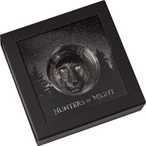 2020 DE Hunters by Night PowerCoin Black Panther 5 Oz Silver Coin 20$ Palau 2020 Proof