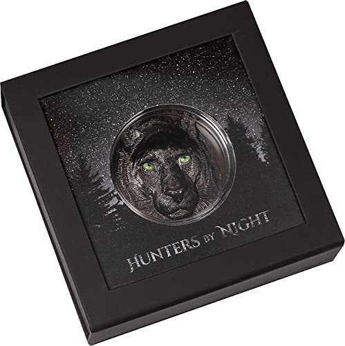 2020 DE Hunters by Night PowerCoin Black Panther 5 Oz Silver Coin 20$ Palau 2020 Proof