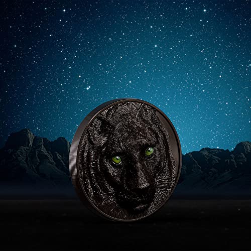 2020 DE Hunters by Night PowerCoin Black Panther 5 Oz Silver Coin 20$ Palau 2020 Proof