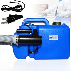 8l electric fogger machine with backpack, ultra-low volume sprayer machine with adjustable flow control valve, spraying distance 26-40ft for outdoor and indoor use