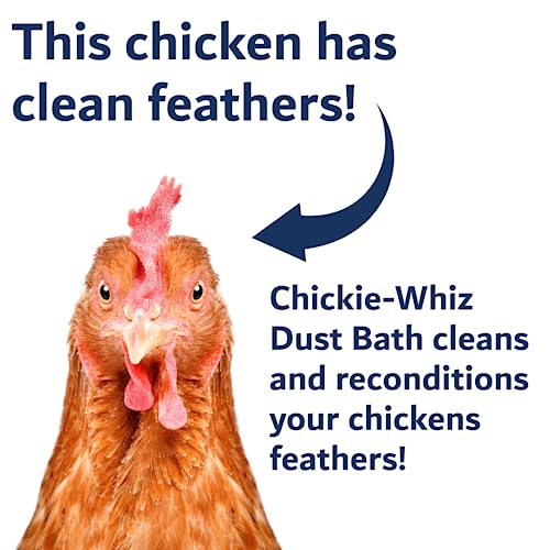 Chickie Whiz Dust Bath 5.5lb, Chicken Dust Bath, Dust Bath for Chickens for Healthy Chicken, Poultry Dust, Chicken Bath, Dust for Chickens, Chicken Coop Accessories, by Billy Buckskin Co.