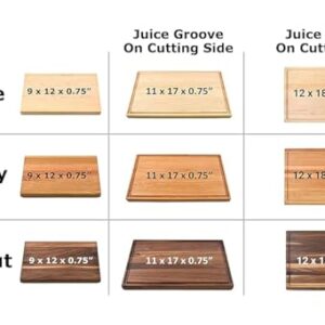 Personalized Wood Monogram Cutting Board - Custom Maple, Cherry and Walnut Cutting Boards for Couples - Wedding Anniversary Housewarming Gift Made in USA - Customizable Kitchen Charcuterie Gifts