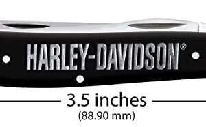 CASE 52231 Harley Mini Trapper Smooth Folding Blade Pocket Knife - Boxed