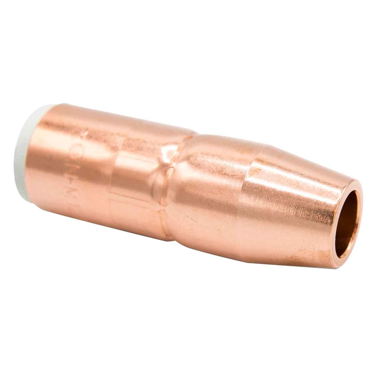 Miller N-M1218C AccuLock MDX Thread-On Nozzle, 1/2" Orifice, 1/8" Tip Recess, Copper, 10 pack
