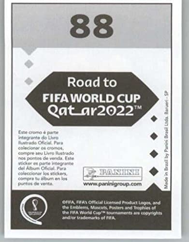 2021 Panini Stickers: Road to FIFA World Cup Qatar 2022#88 Neymar Jr Brazil Soccer Mini Sticker Trading Card