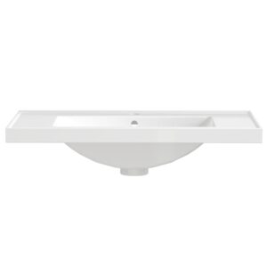 jpnd 30" white bathroom single hole integrated sink/countertop, drop-in self-rimming rectangular vanity sink top, 30.38"w x 19.13"d x 7.5"h
